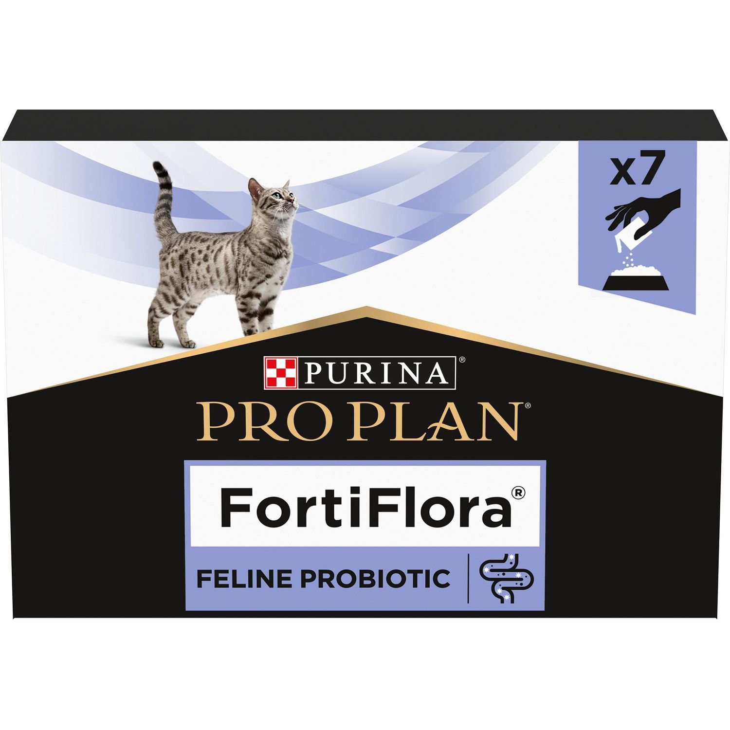 Кормова добавка з пробіотиком Purina Pro Plan FortiFlora для дорослих котів та кошенят для підтримання нормальної міклофлори шлунково-кишкового тракту 7 г (7 шт. х 1 г) (12486287) - фото 1