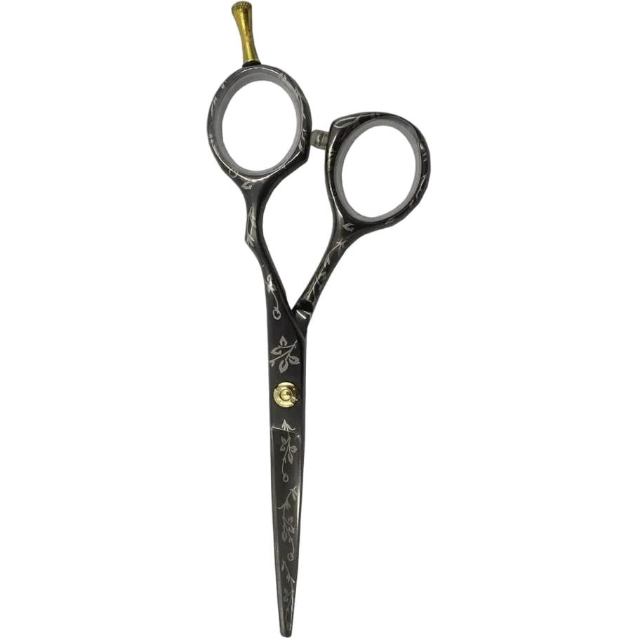 Ножиці перукарські SPL, 5.5 дюймів, чорні - фото 1