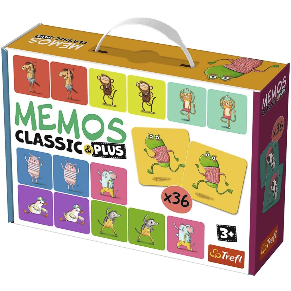 Настільна гра Trefl Memos Classic Plus Рухайся та грай 36 карт (2271) - фото 1