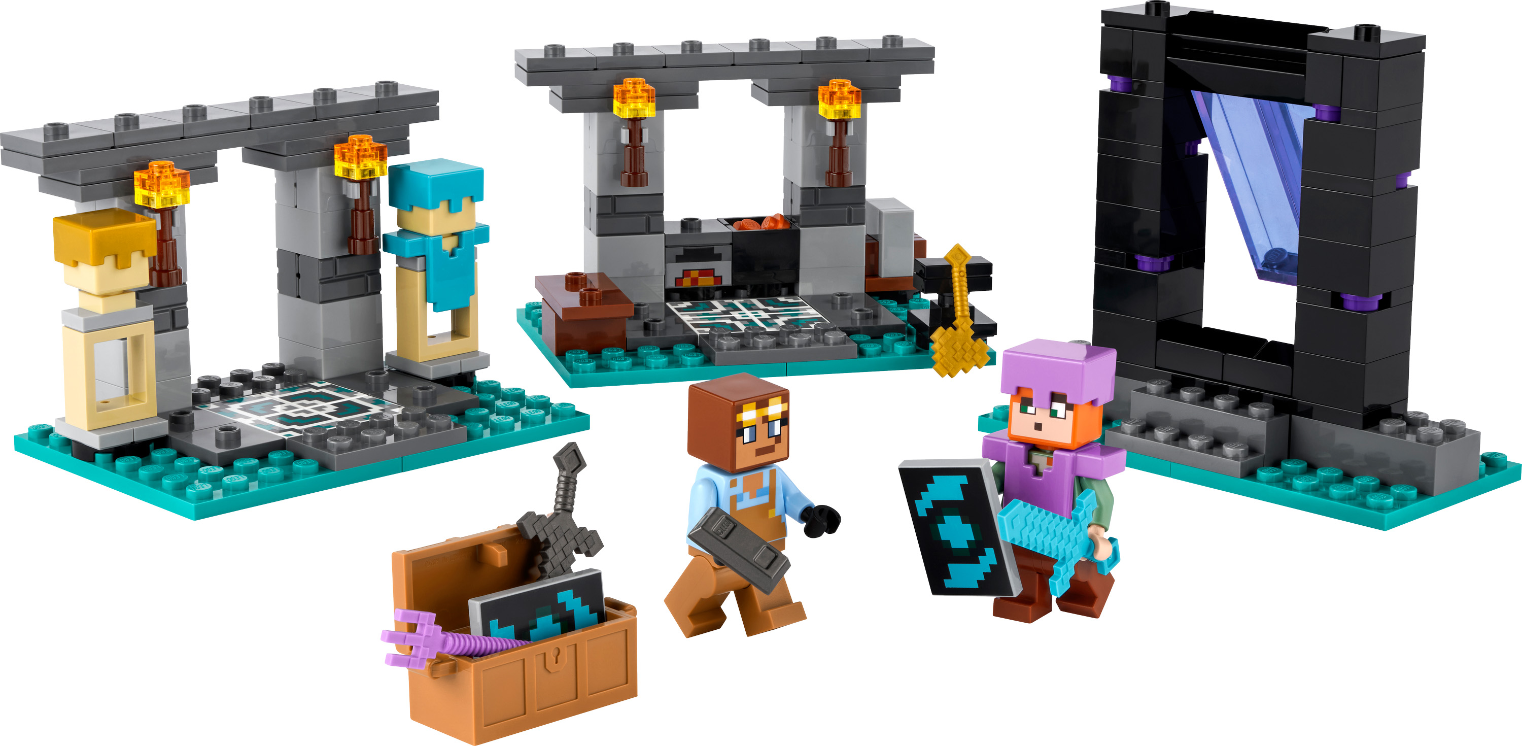 Конструктор LEGO Minecraft Оружейная мастерская 203 детали (21252) - фото 2