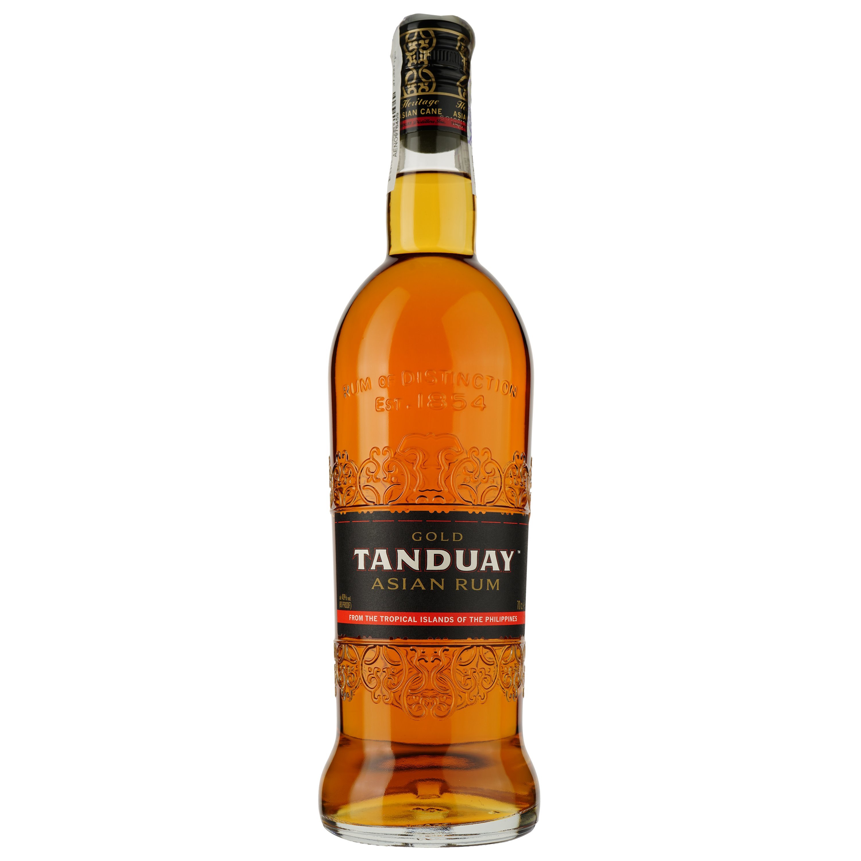 Ром Tanduay Asian Rum Gold 40% 0.7 л в тубусе - фото 2