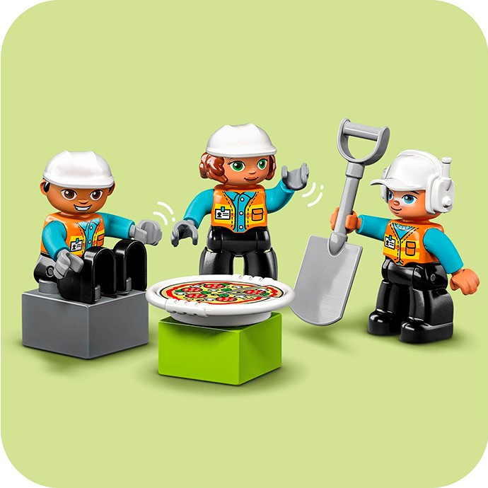 Конструктор LEGO DUPLO Town Строительная площадка, 61 деталь (10990) - фото 5