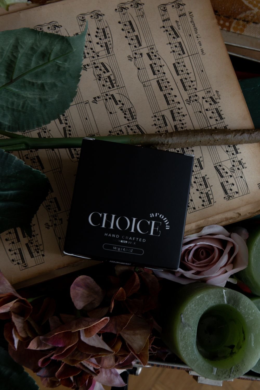 Парфюмерная свеча Choice Aroma Parfum Cuir белая 140 г - фото 9