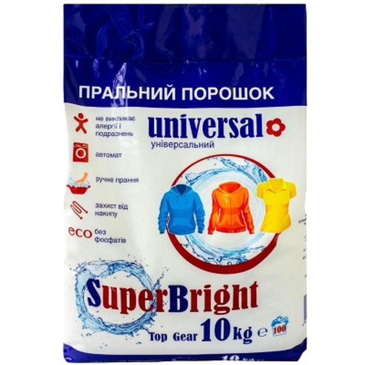 Стиральный порошок Super Bright универсальный 10 кг - фото 1