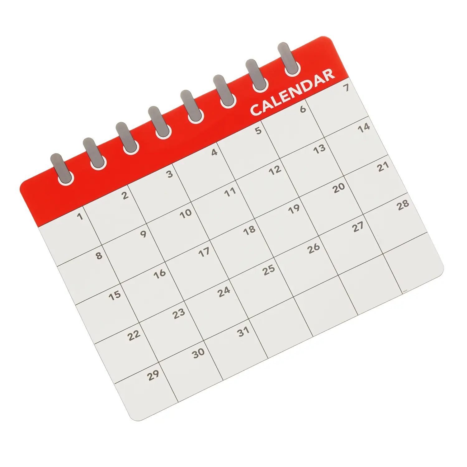 Доска-календарь для холодильника Supretto, магнитная, красный (7288) - фото 3