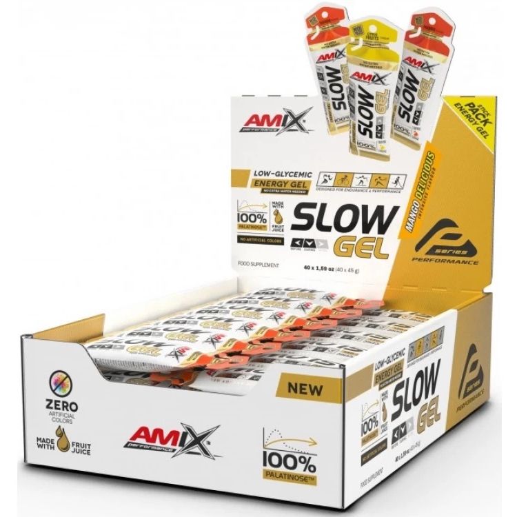 Изотоник с низким гликемическим индексом Amix Performance Slow Gel манго 45 г - фото 4