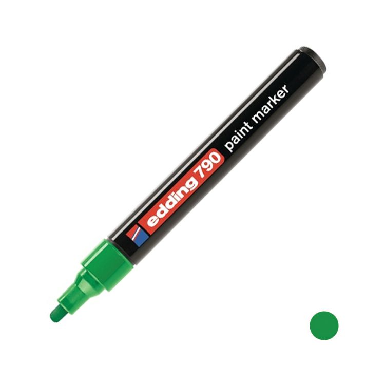 Маркер для декоративных работ Edding Paint конусообразный 2-3 мм зеленый (e-790/04) - фото 2