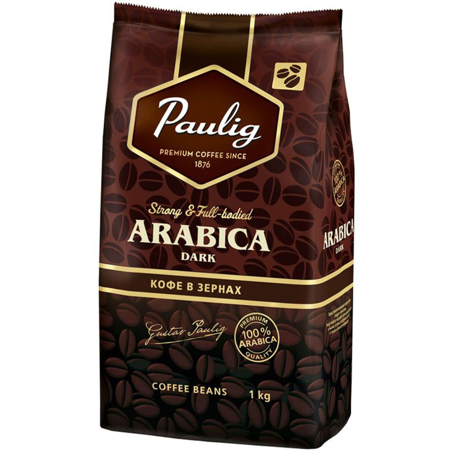 Кофе в зернах Paulig Arabica Dark 1кг - фото 1