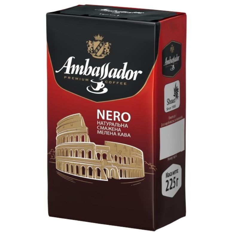 Кава мелена Ambassador Nero, 225 г (666351) - фото 1