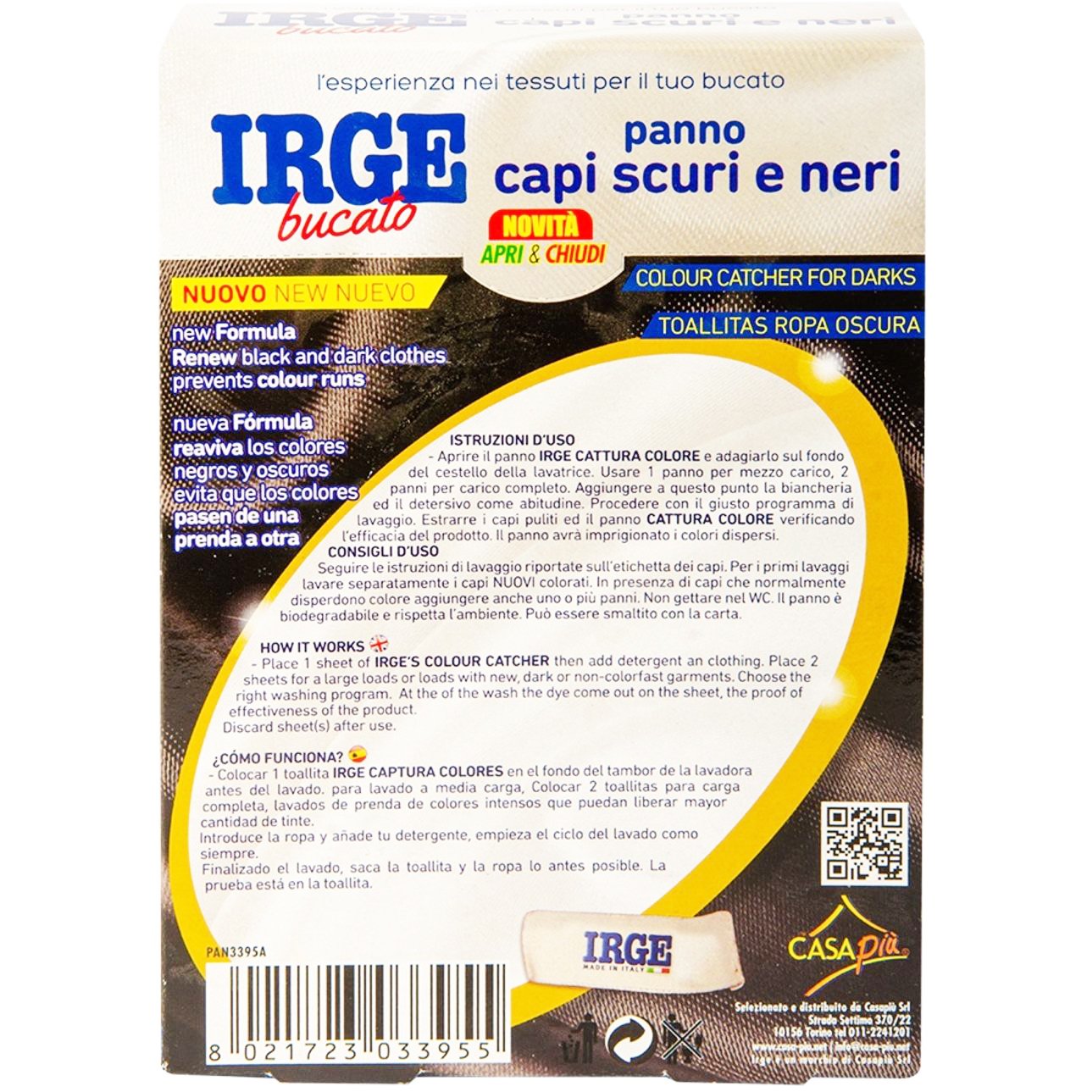 Серветка-пастка для прання Irge чорних речей 15 шт. (PAN3395A) - фото 2