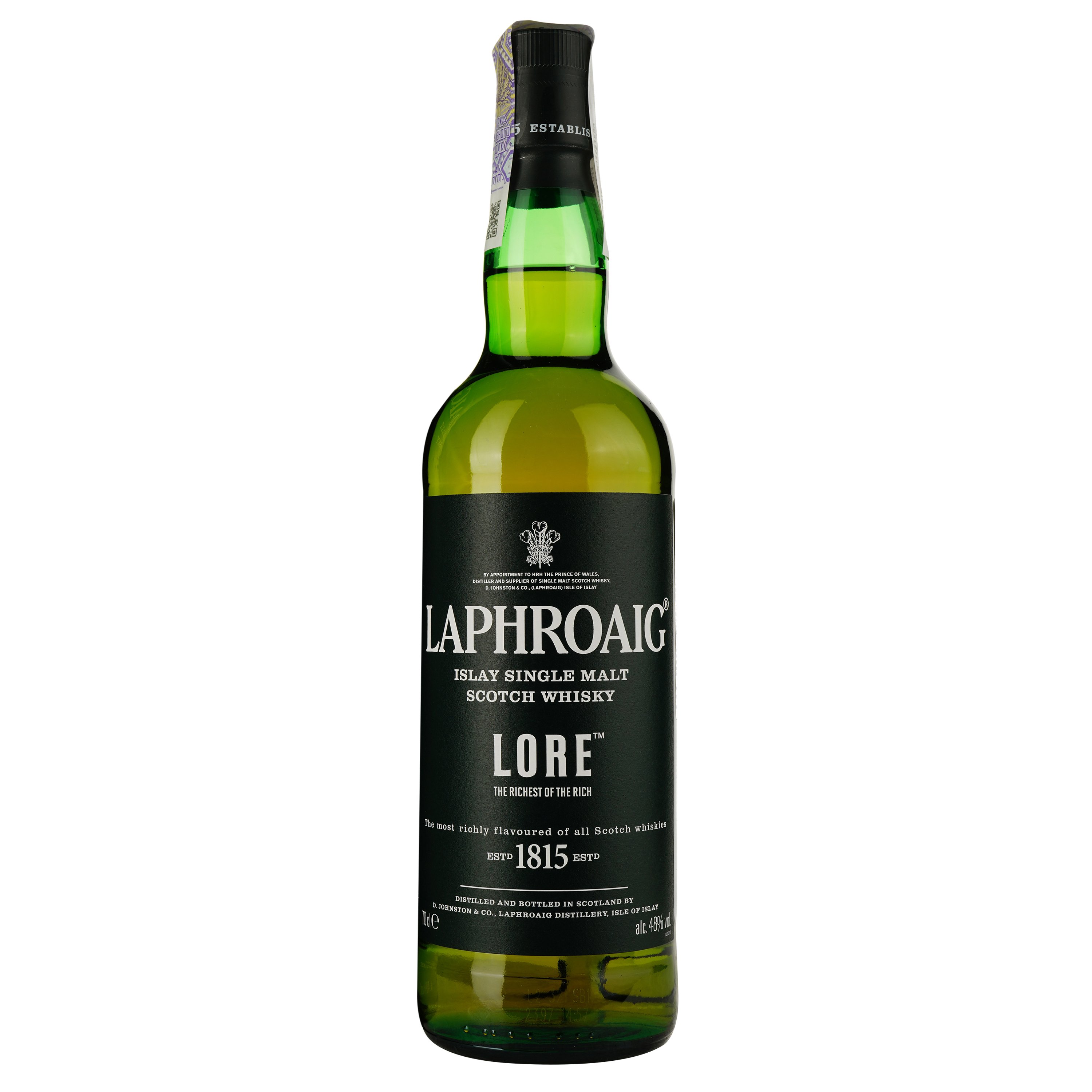 Віскі Laphroaig Lore Single Malt Scotch Whisky 48% 0.7 л у тубусі - фото 2