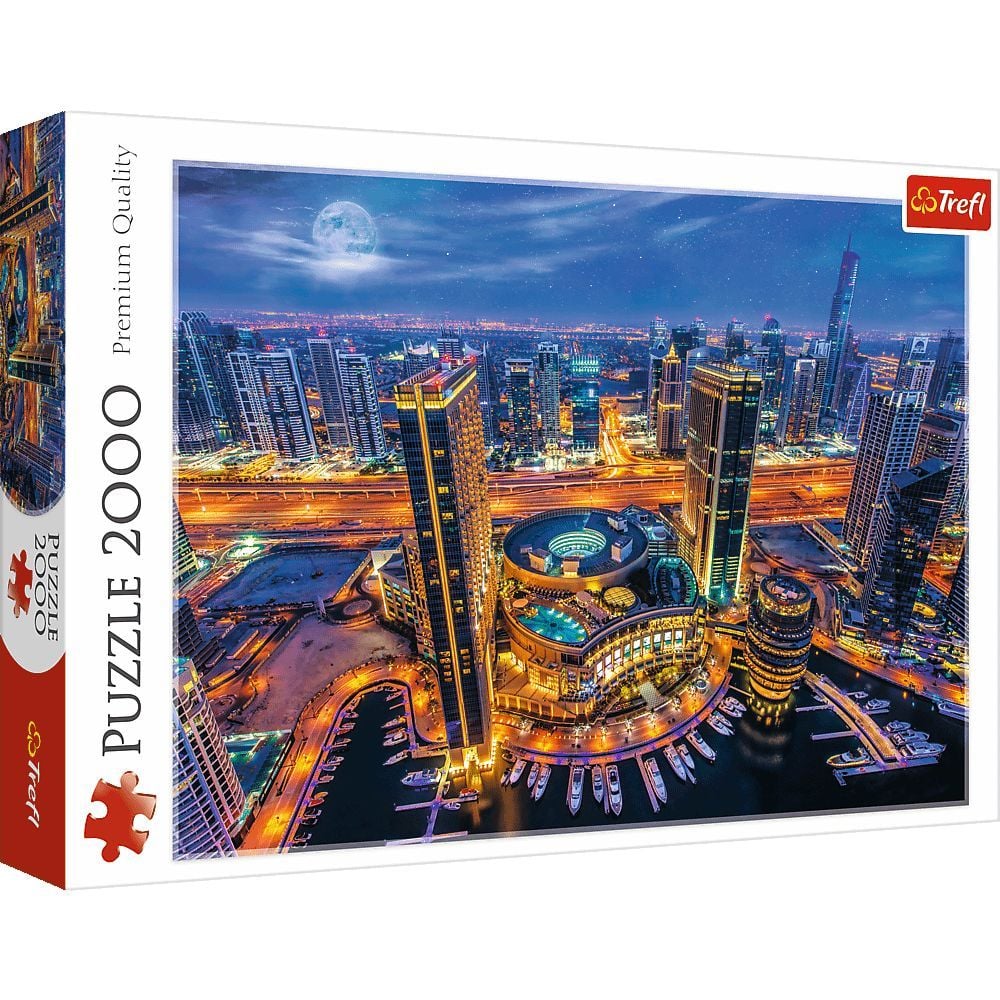Пазлы Trefl Огни Дубаев Дубаи 2000 элементов - фото 1