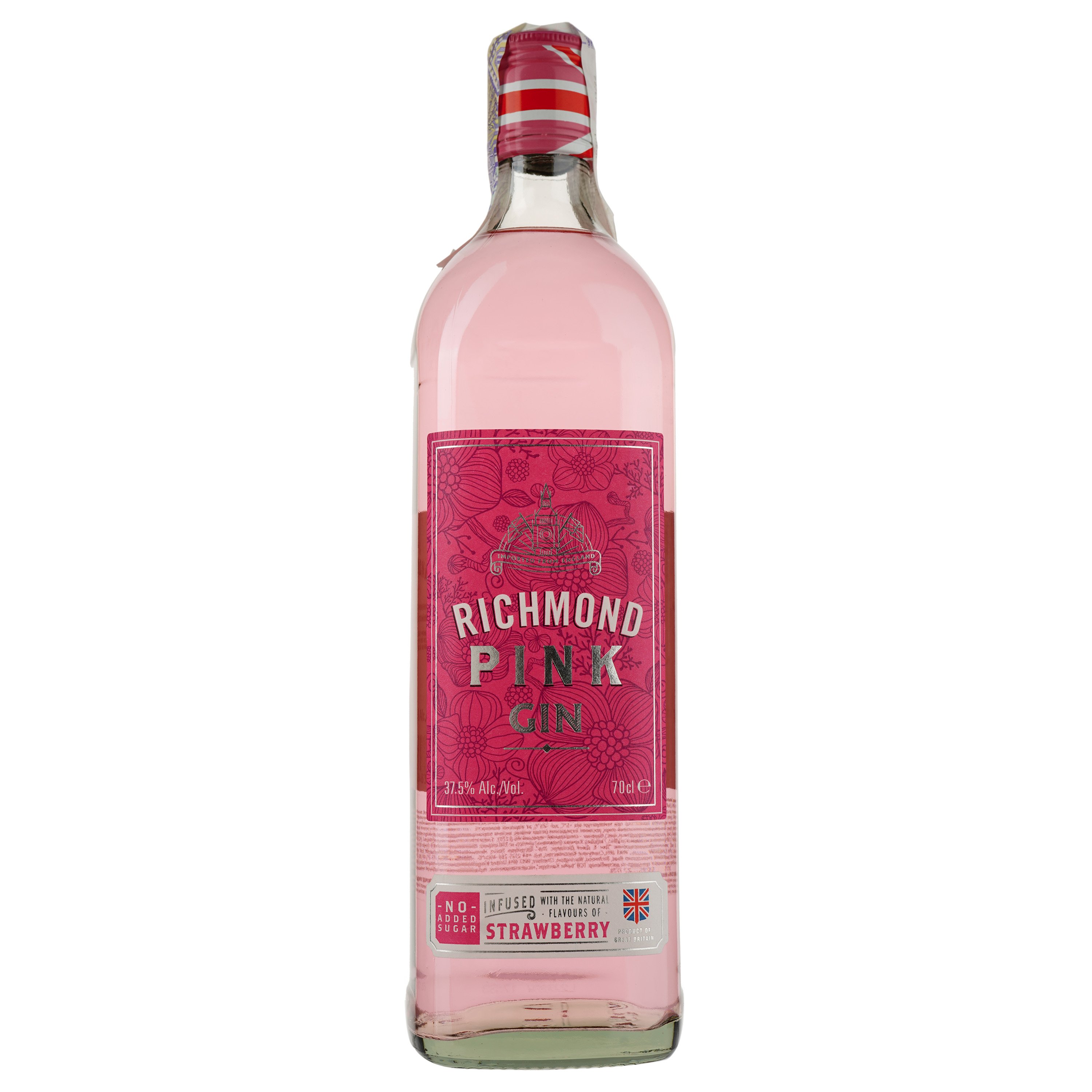 Джин Richmond Pink Gin, 37,5%, 0,7 л - фото 2