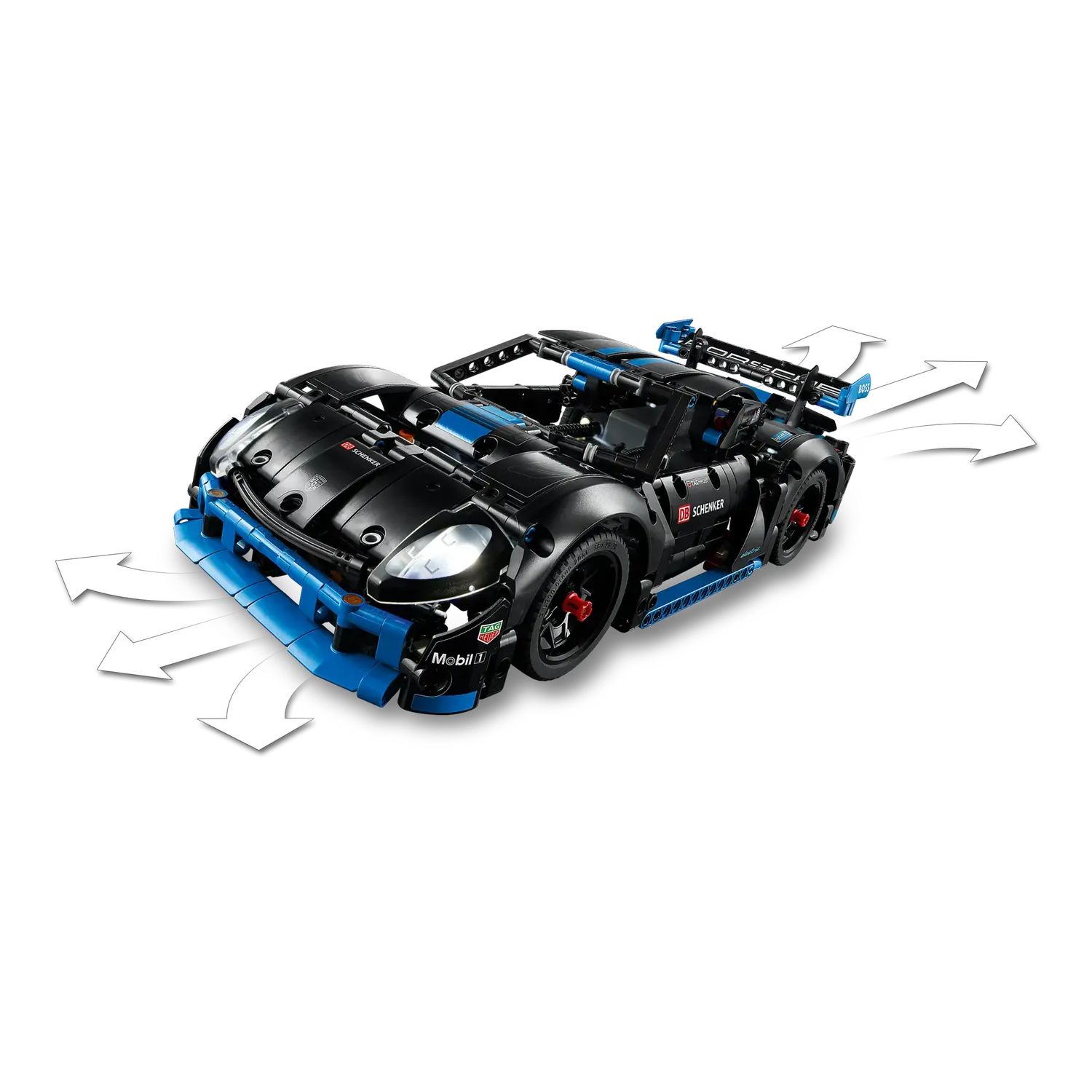 Конструктор LEGO Technic Автомобіль для перегонів Porsche GT4 e-Performance 834 деталі (42176) - фото 7