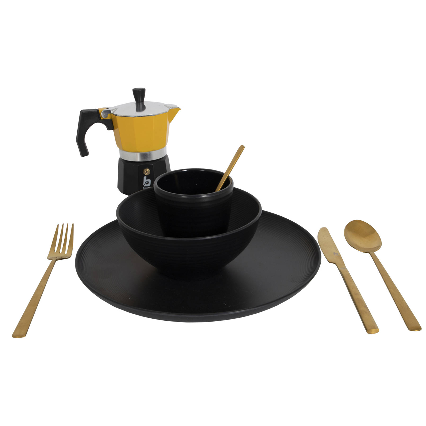 Кофеварка гейзерная Bo-Camp Hudson 3-cups Yellow/Black желтая (2200518) - фото 6