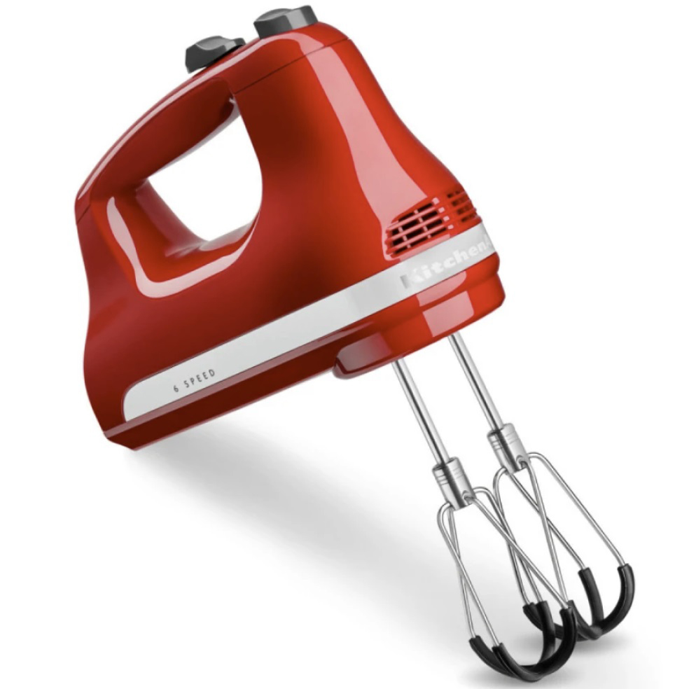 Міксер KitchenAid 5KHM6118EER ручний 6 швидкостей червоний - фото 2