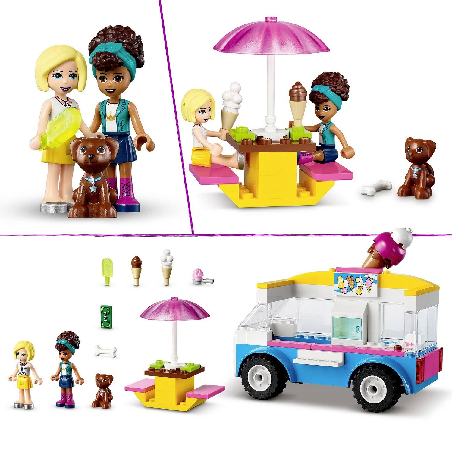 Конструктор LEGO Friends Фургон с мороженым, 84 детали (41715) - фото 3