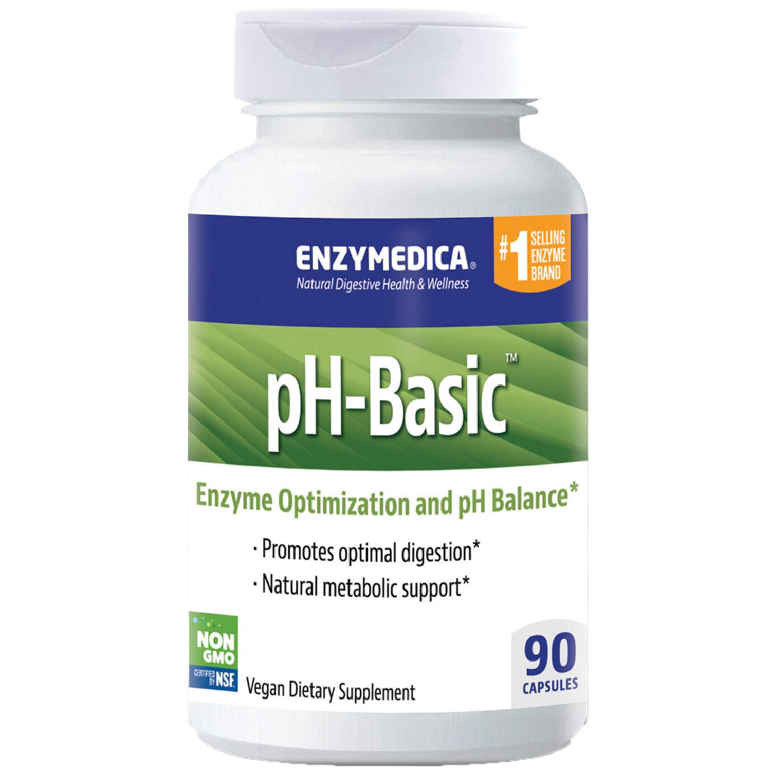 Ферменти для підтримки pH балансу Enzymedica pH-Basic 90 капсул - фото 1