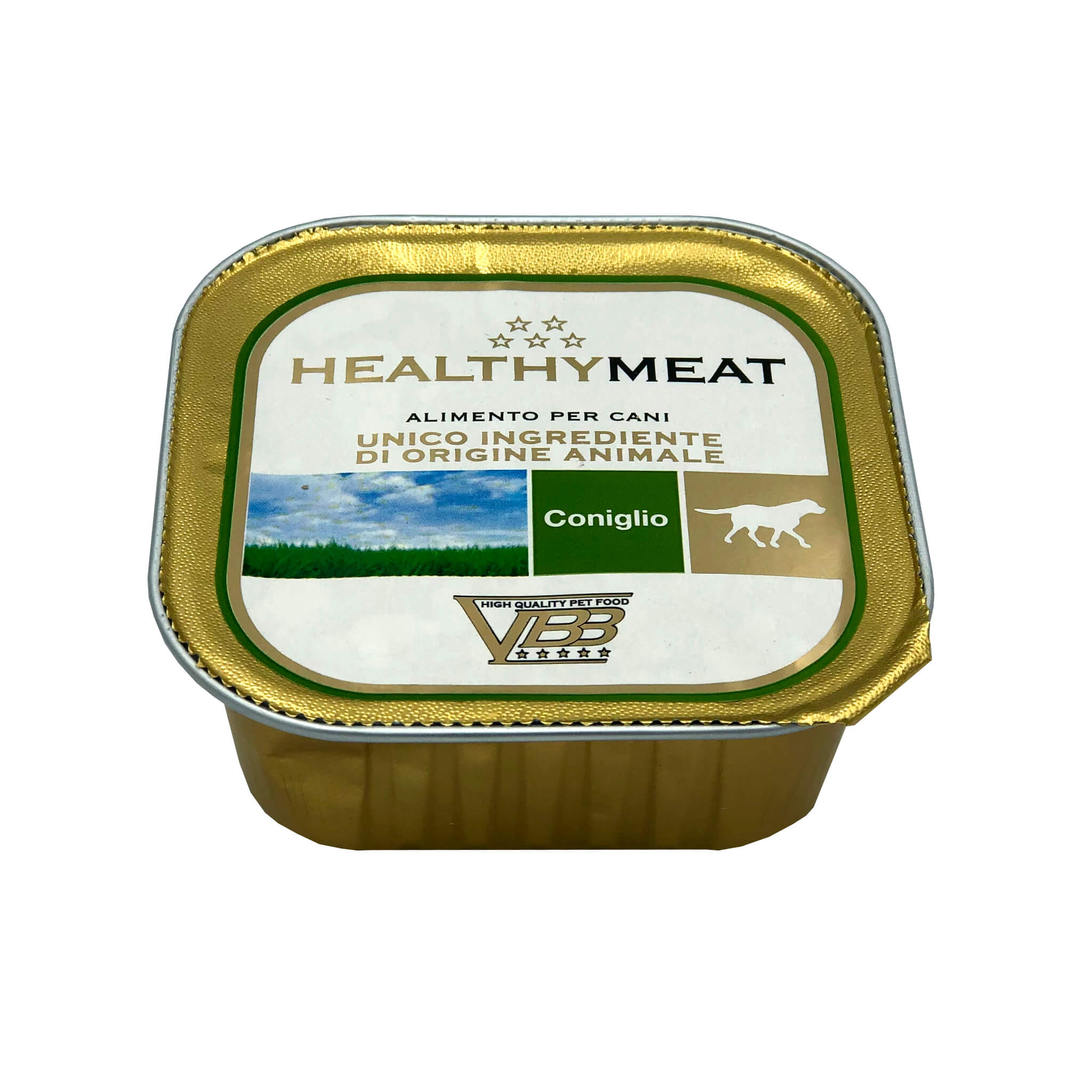 Монопротеїновий вологий корм для собак схильних до алергії Healthy Meat, з кроликом, 150 г - фото 1