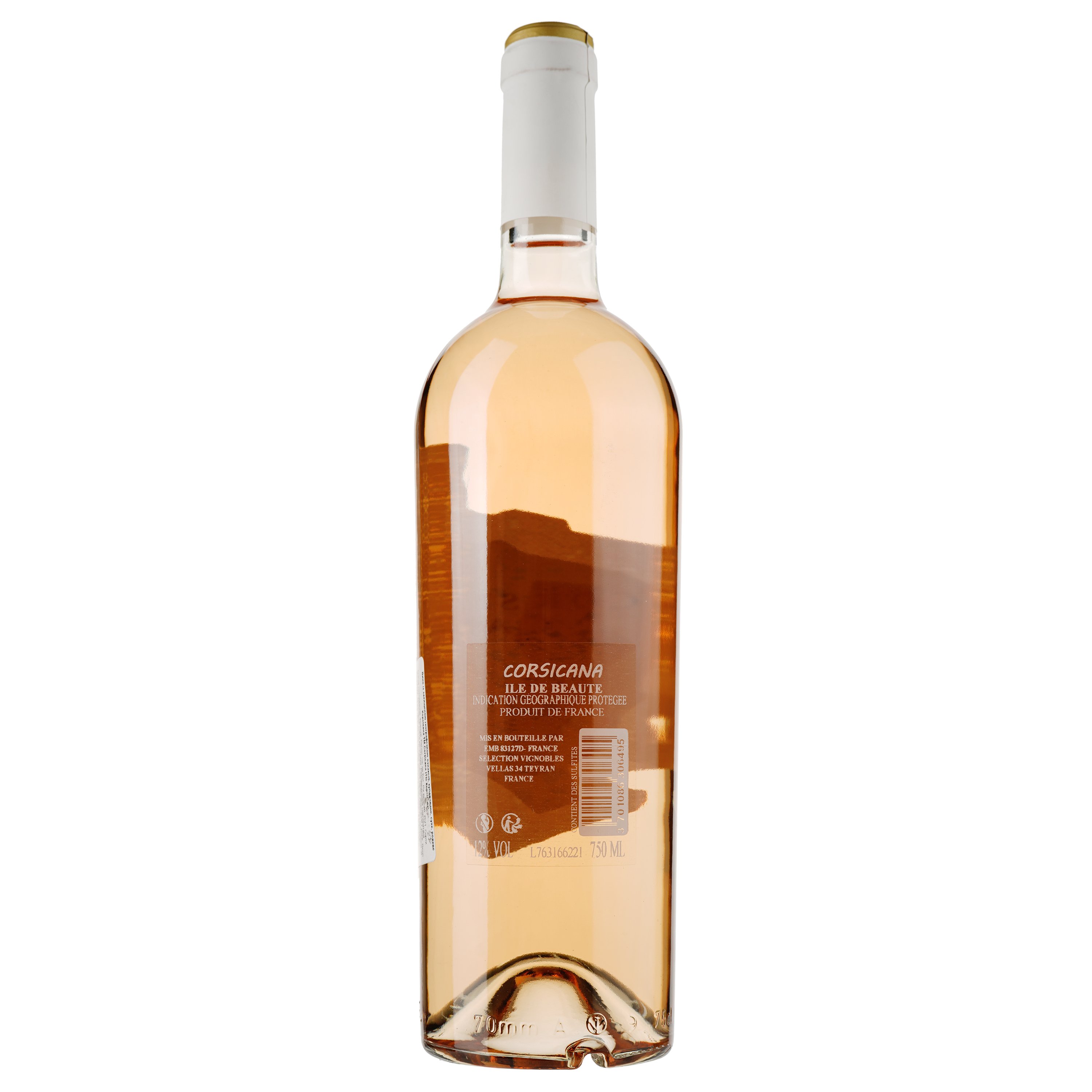Вино Corsicana Rose IGP Ile de Beaute, розовое, сухое, 0,75 л - фото 2