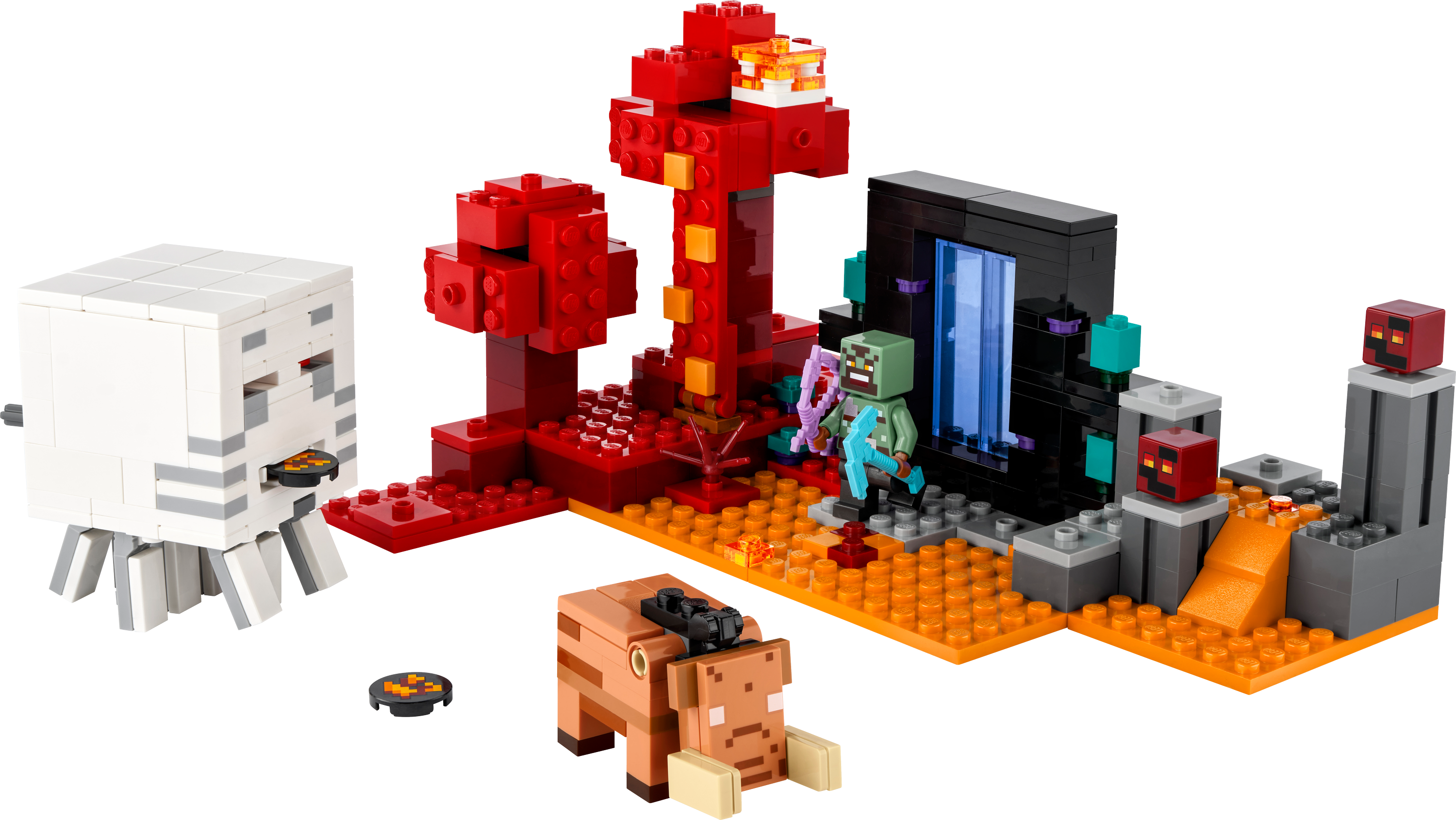 Конструктор LEGO Minecraft Засада возле портала в Нижний мир 352 детали (21255) - фото 2