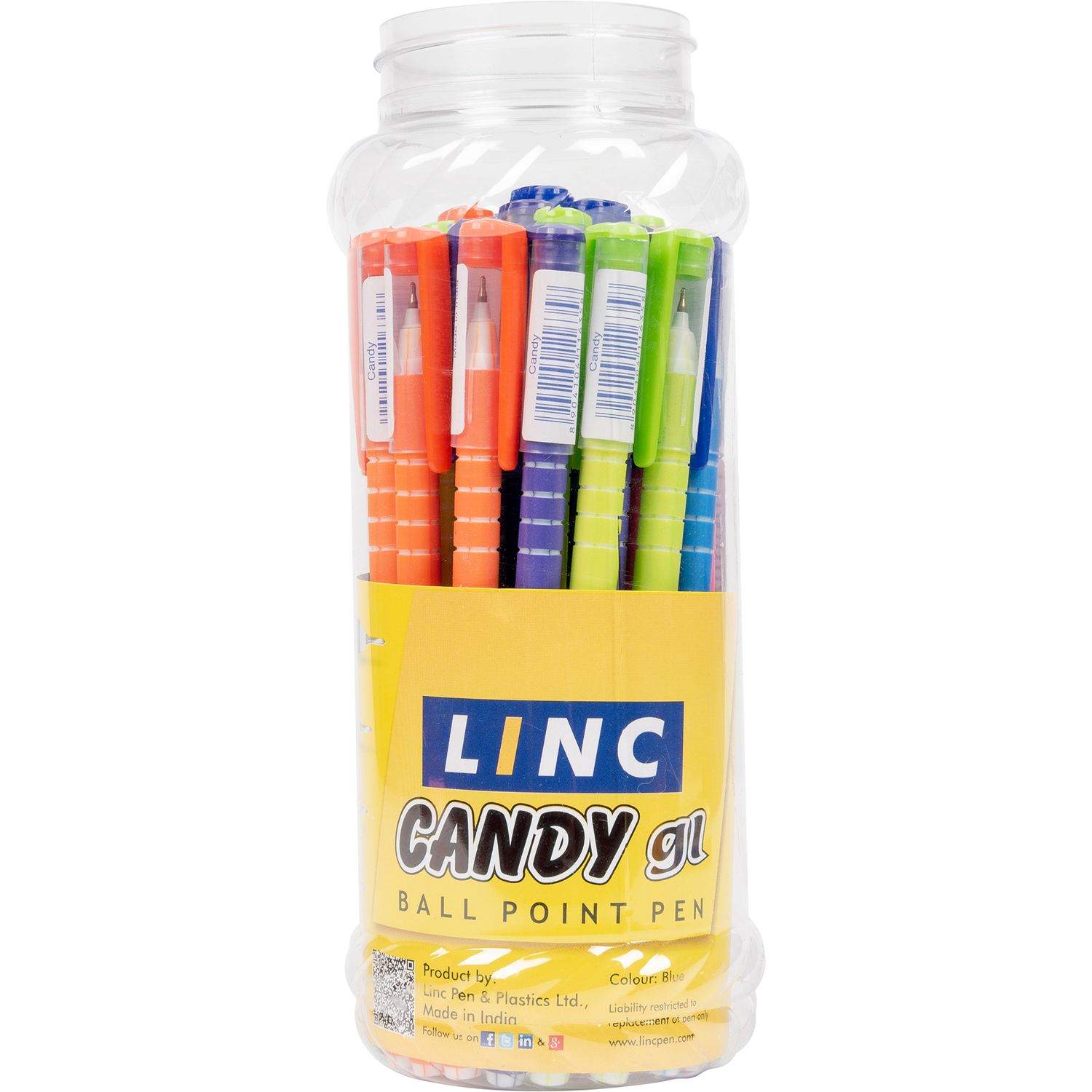 Ручка кулькова Linc Pentonic Candy чорнила сині упаковка 12 шт. (411635) - фото 5