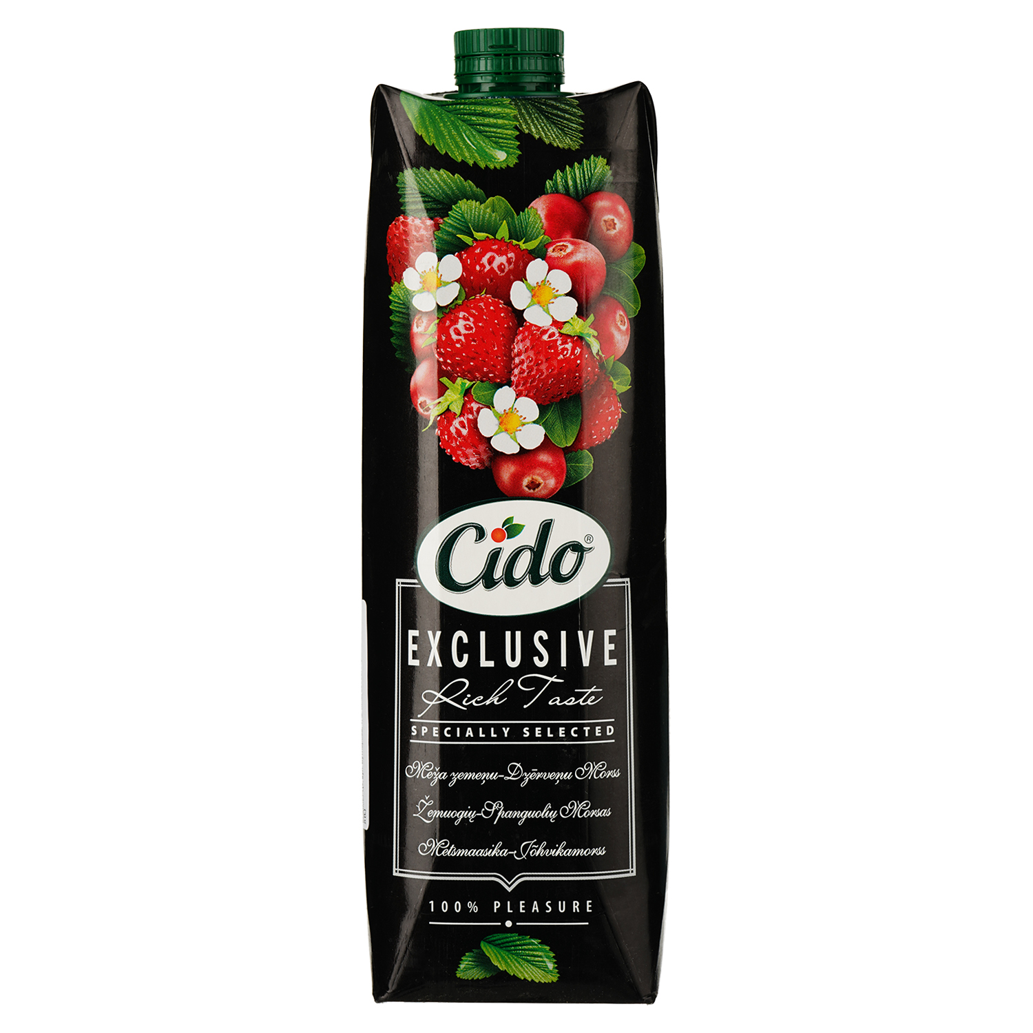 Напій соковий Cido Exclusive Суниця-журавлина 1 л - фото 1