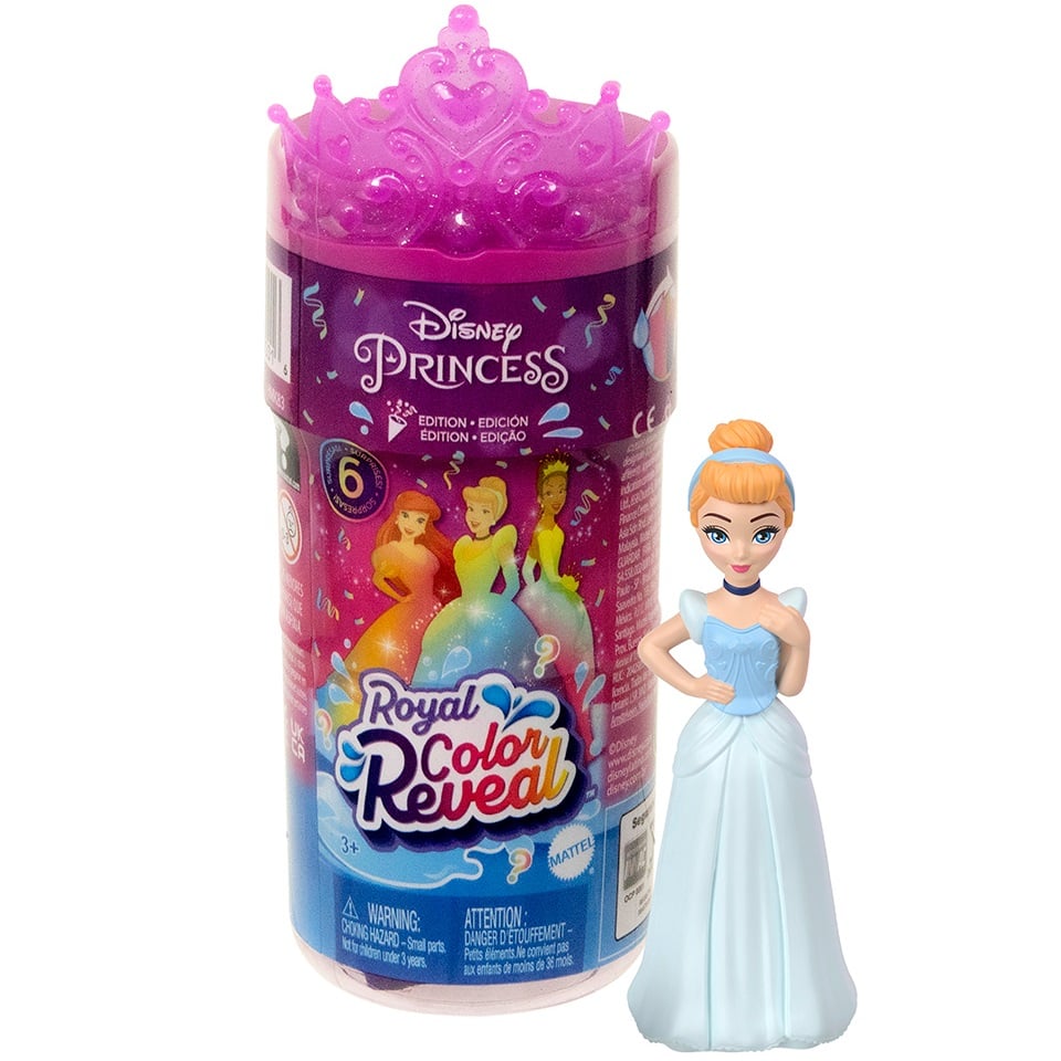 Миникукла-сюрприз Mattel Disney Princess Royal Color Reveal, в ассортименте (HMK83) - фото 1