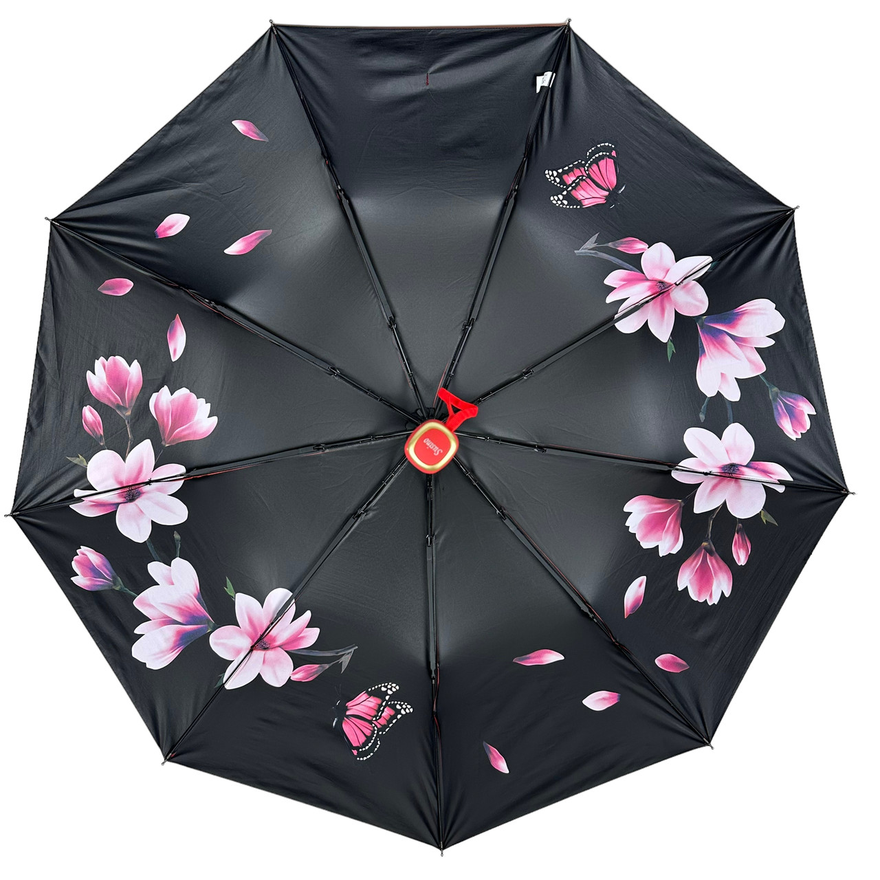 Жіноча складана парасолька напівавтомат Susino 99 см червона - фото 6