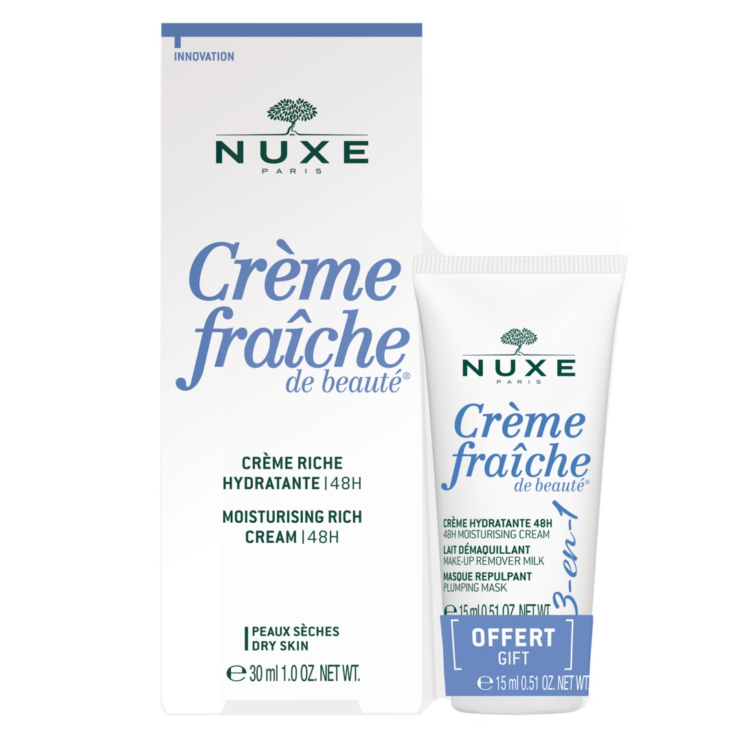 Набір Nuxe Крем Fraîche de Beauté насичений, 30 мл + Крем Fraîche de Beauté 3в1, 15 мл - фото 1