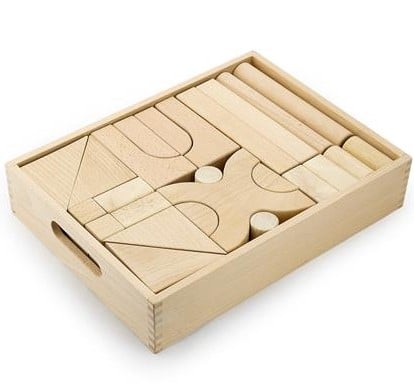 Деревянные строительные кубики Viga Toys неокрашенные, 48 шт (59166) - фото 2