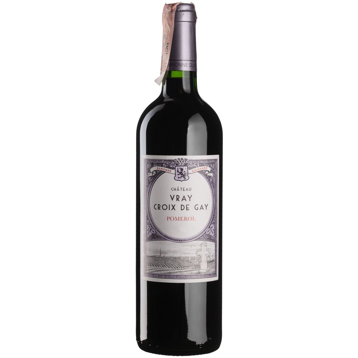 Вино Chateau Vray Croix de Gay Pomerol AOC 2015 красное сухое 0.75 л - фото 1