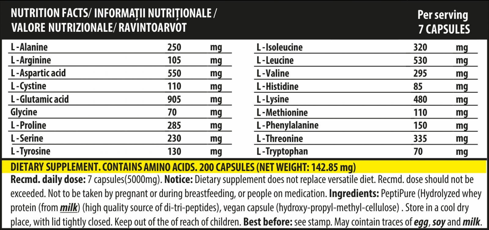 Амінокислоти Genius Nutrition iAmino 200 капсул - фото 2