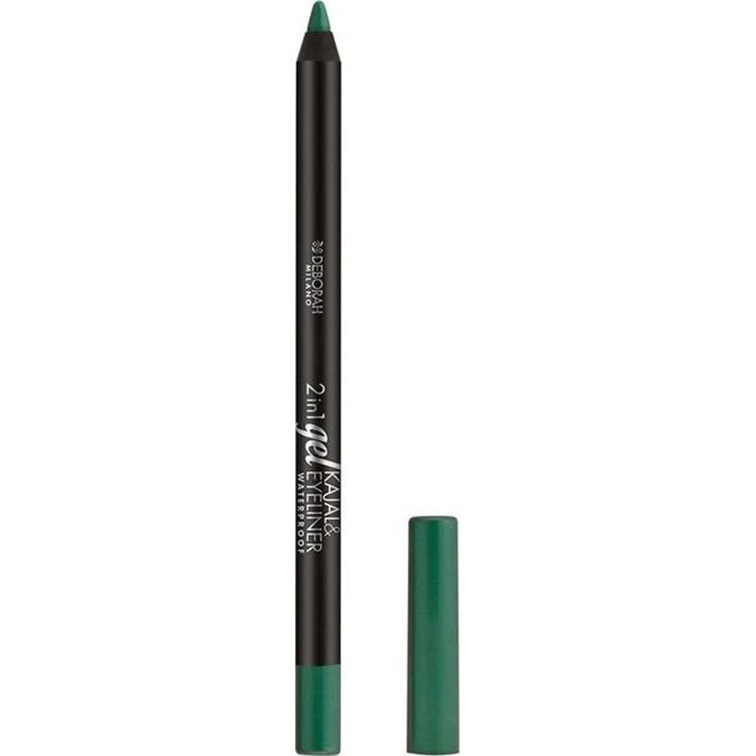 Олівець для очей Deborah 2 IN 1 Gel Kajal & Eyeliner водостійкий відтінок 11 Light green 1.4 г - фото 1