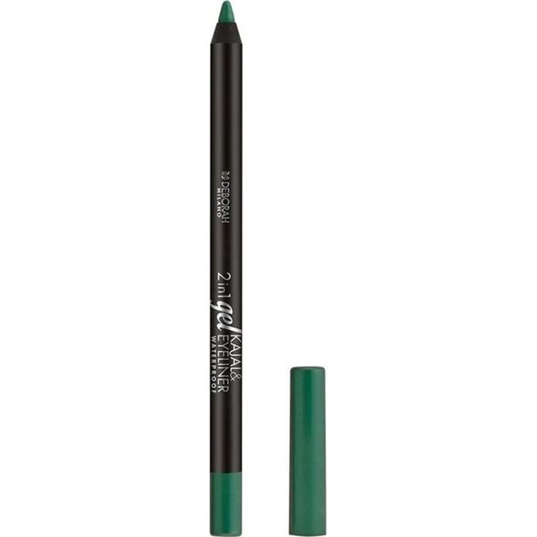 Карандаш для глаз Deborah 2 IN 1 Gel Kajal & Eyeliner водостойкий оттенок 11 Light green 1.4 г - фото 1