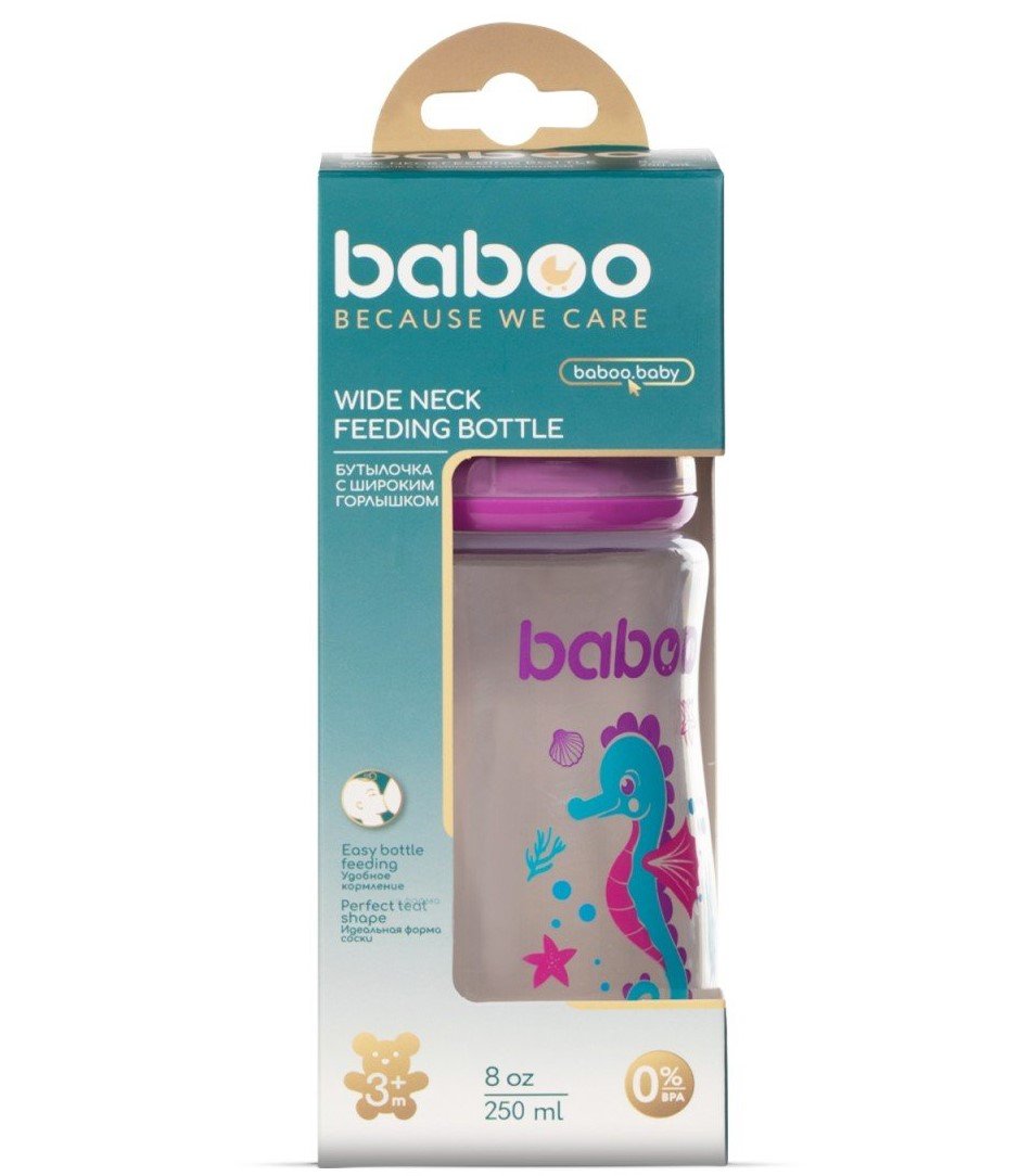 Пляшечка для годування Baboo Морський коник, 250 мл (90404) - фото 4