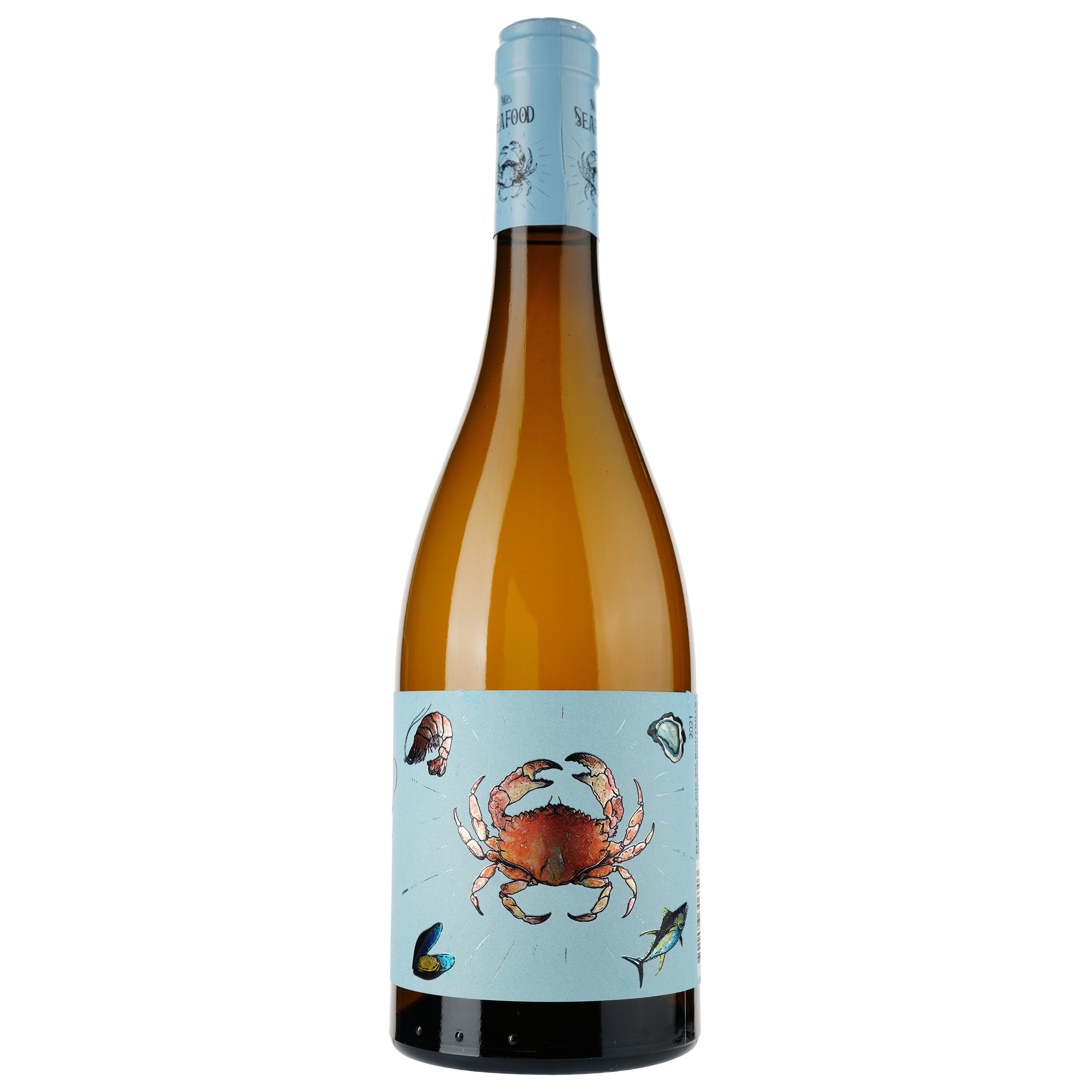 Вино Mrs Seafood AOP Languedoc, белое, сухое, 0,75 л - фото 2
