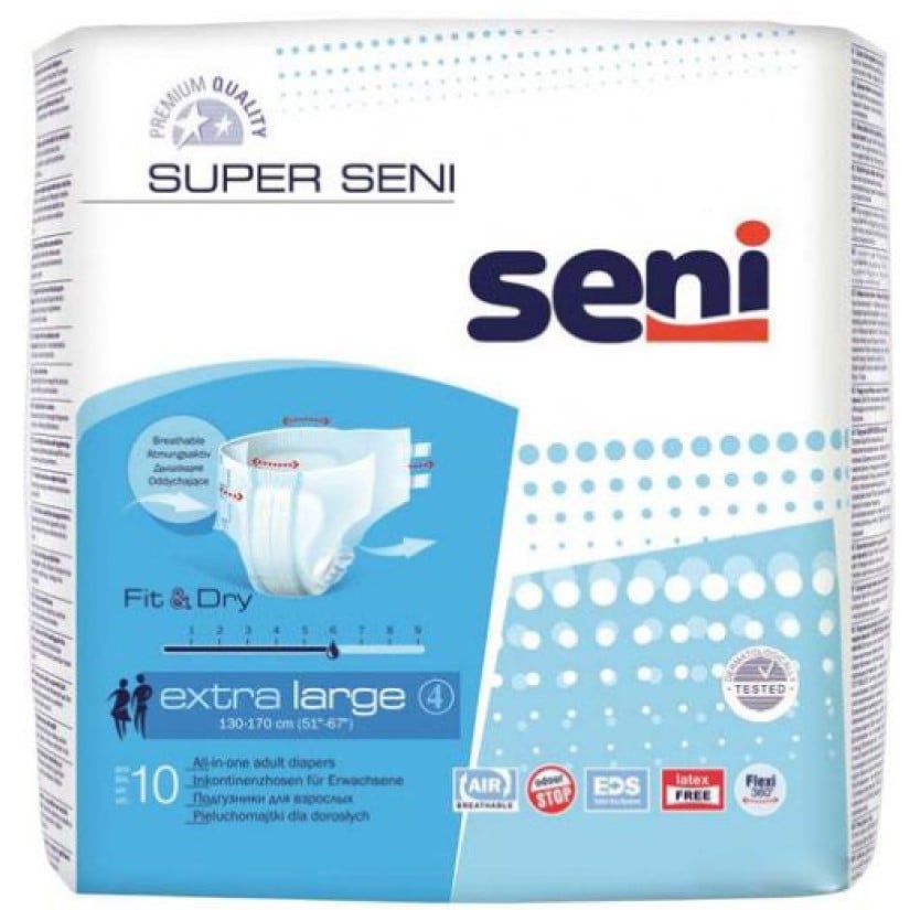 Подгузники для взрослых Seni Super Extra Large, 10 шт. - фото 1