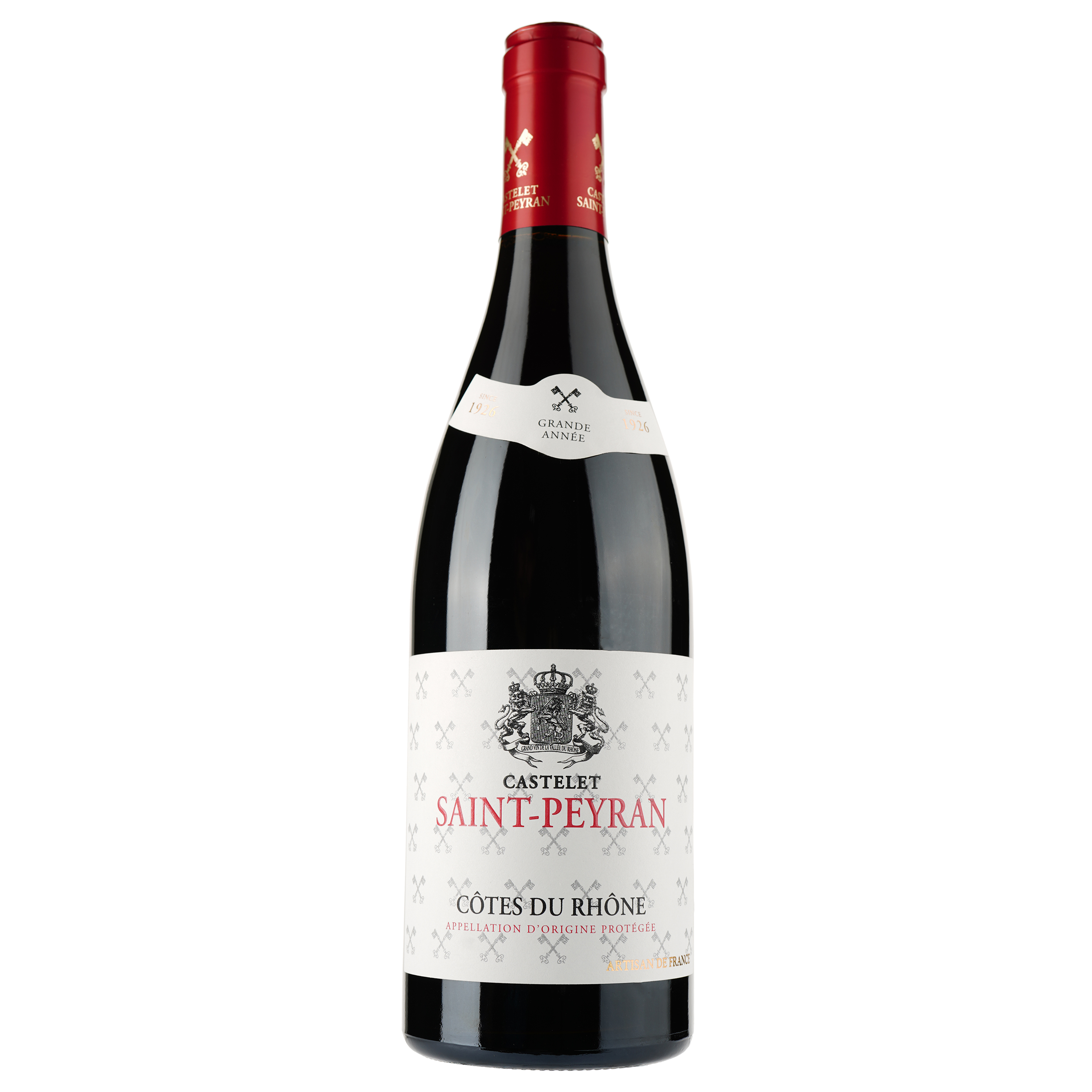 Вино Castelet Saint Peyran 2019 AOP Cotes du Rhone, червоне, сухе, 0,75 л - фото 1