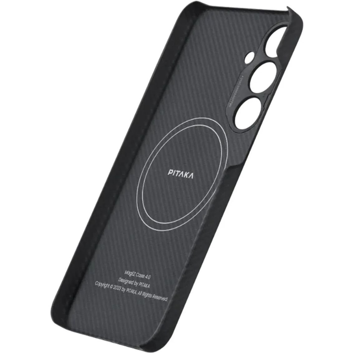 Чехол-накладка Pitaka MagEZ Case 4 Twill Black/Grey для Samsung Galaxy S24 (KS2401) - фото 3