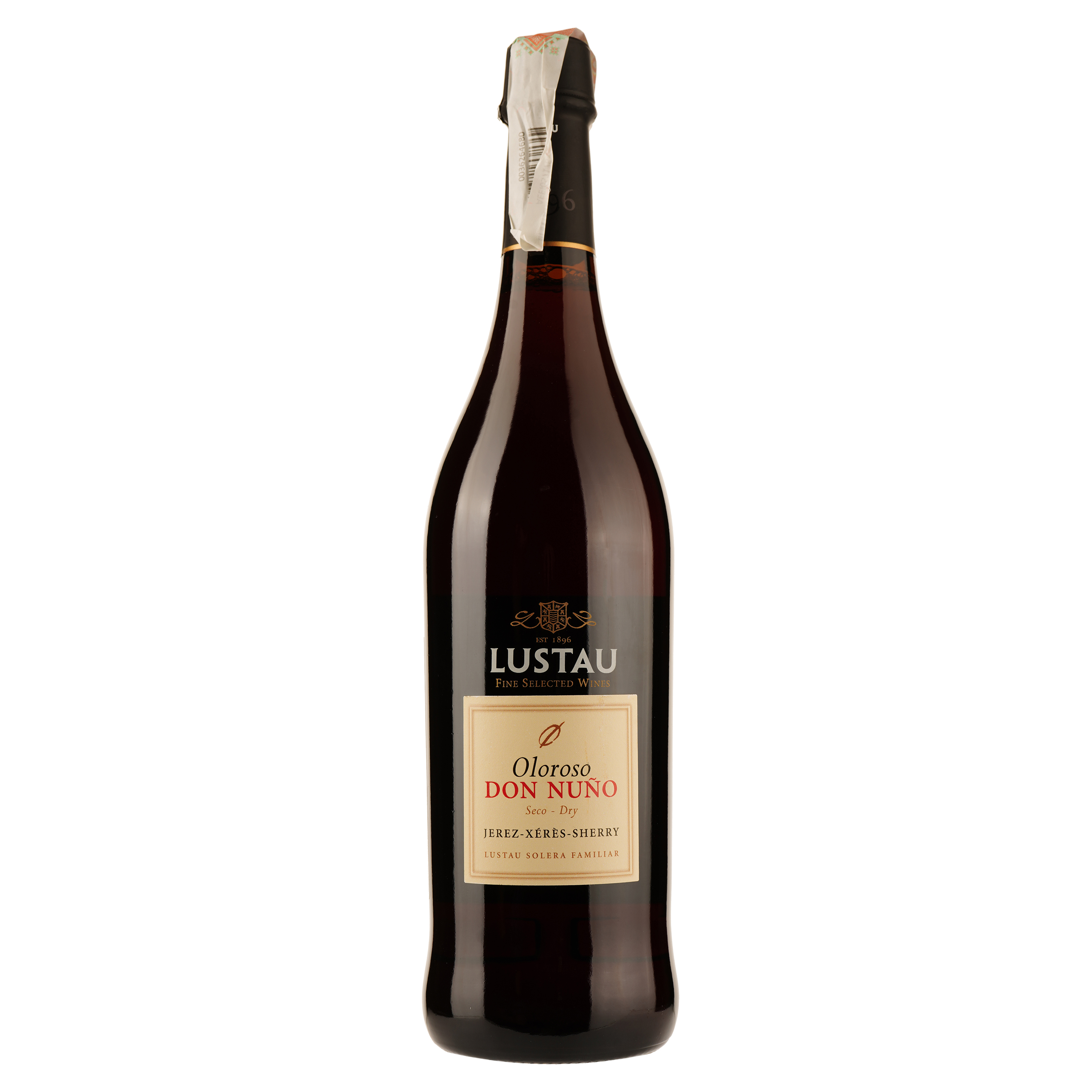 Вино Emilio Lustau Oloroso Don Nuno Jerez, белое, сухое, 20%, 0,75 л - фото 1