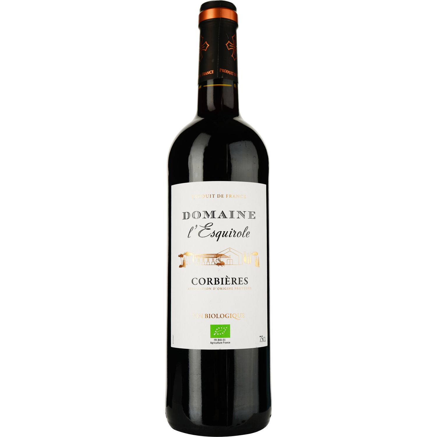 Вино Domaine l'Esquirole Rouge 2020 AOP Corbieres красное сухое 0.75 л - фото 1