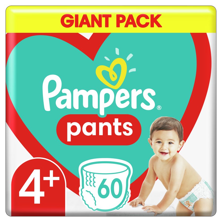 Подгузники-трусики Pampers Pants 4 (9-15 кг), 60 шт. - фото 1