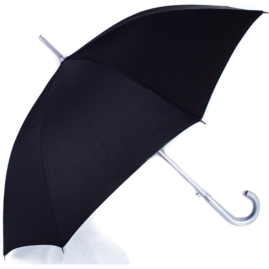 Чоловіча парасолька-палиця напівавтомат Fare 107 см чорна - фото 1