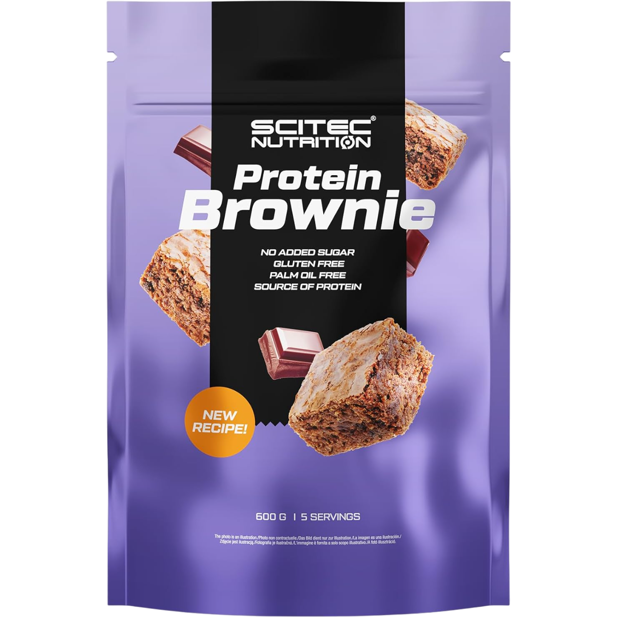 Протеиновый брауни Scitec Nutrition Protein Brownie 600 г - фото 1