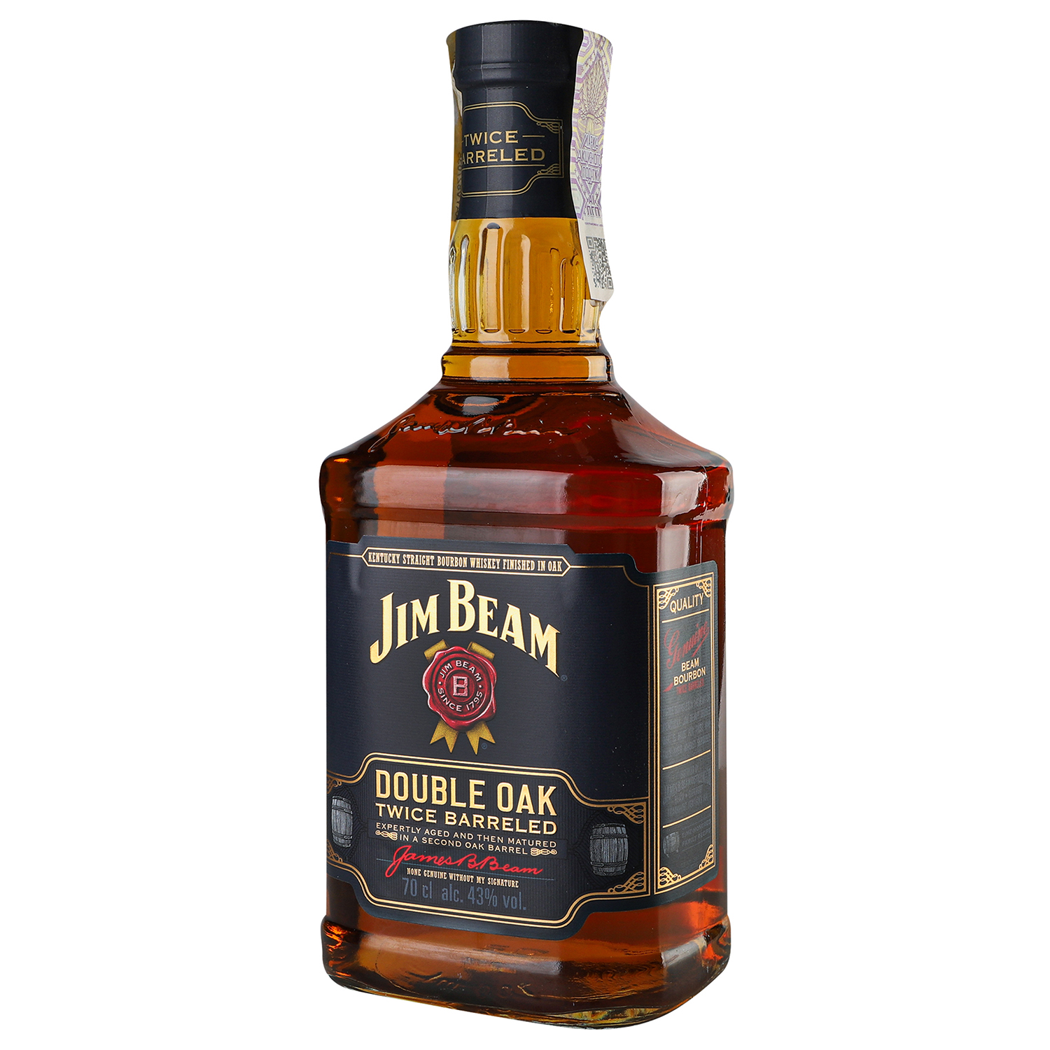Виски Jim Beam Double Oak, 43 %, 0,7 л (749665) - фото 2