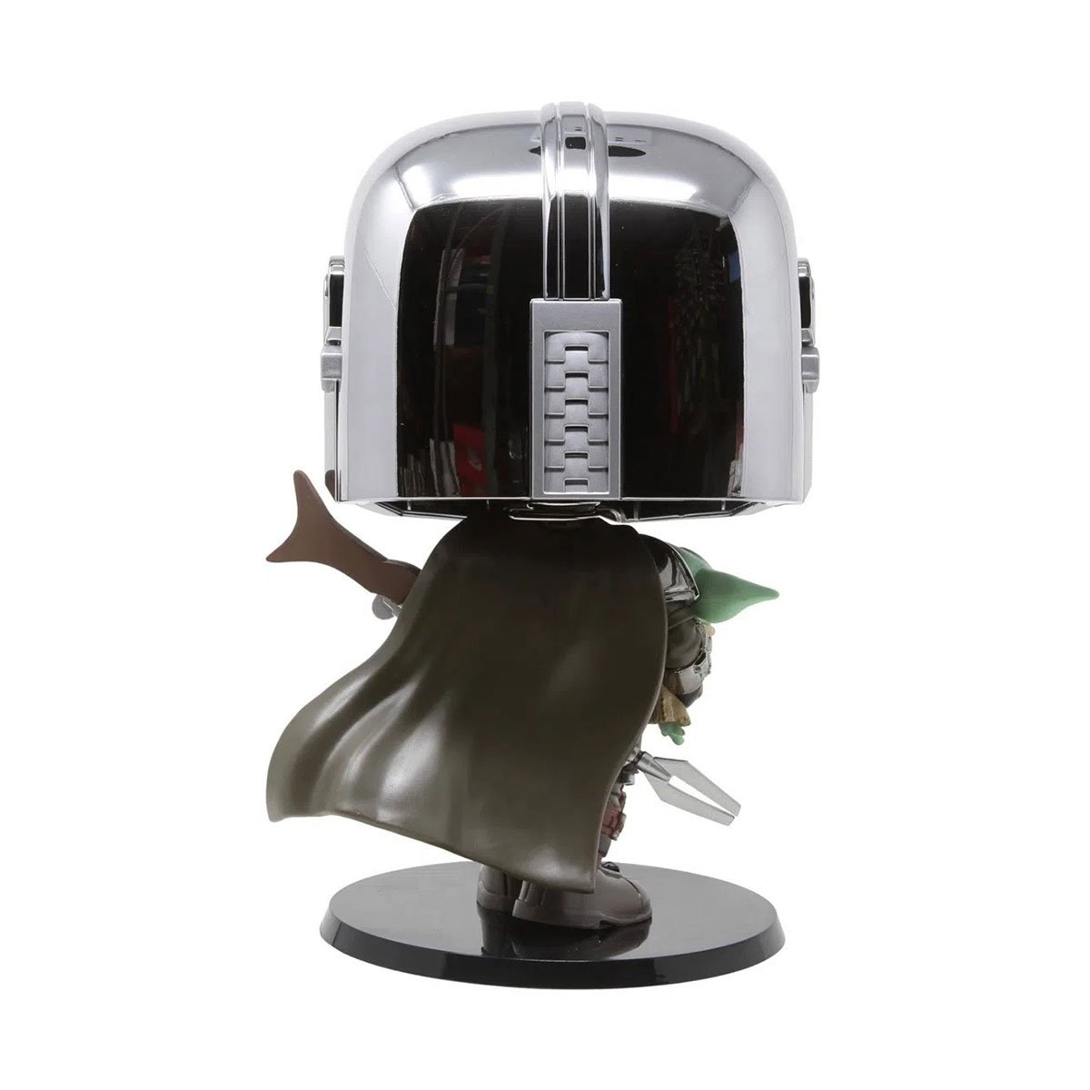 Ігрова фігурка Funko Pop! Мандалорець у хромі з малюком, 25 см (49931) - фото 3