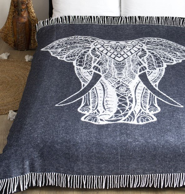Плед Lotus Zeus Elephant, 200х170 см, антрацит (svt-2000022272230) - фото 3