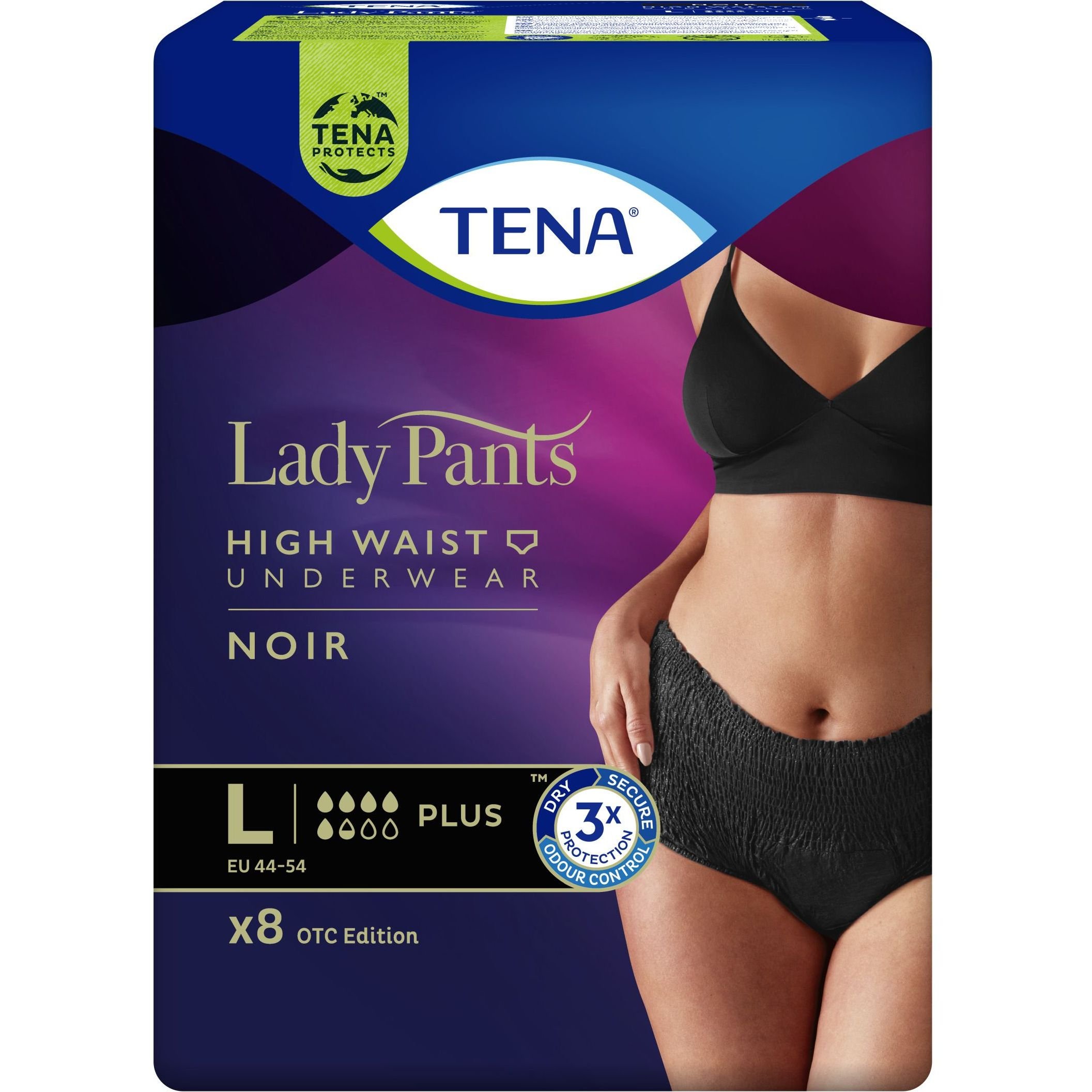 Урологические трусы для женщин Tena Lady Pants Plus Black L, 8 шт. - фото 2