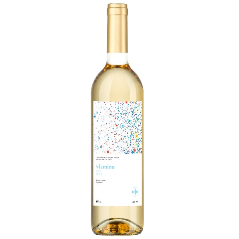 Вино Vismino Kisi, біле, сухе, 11-14,5%, 0,75 л - фото 1